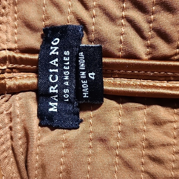 MARCIANO LOS ANGELES Women's Brown Jacket Used Once 100% Lamb - Picture 4 of 16